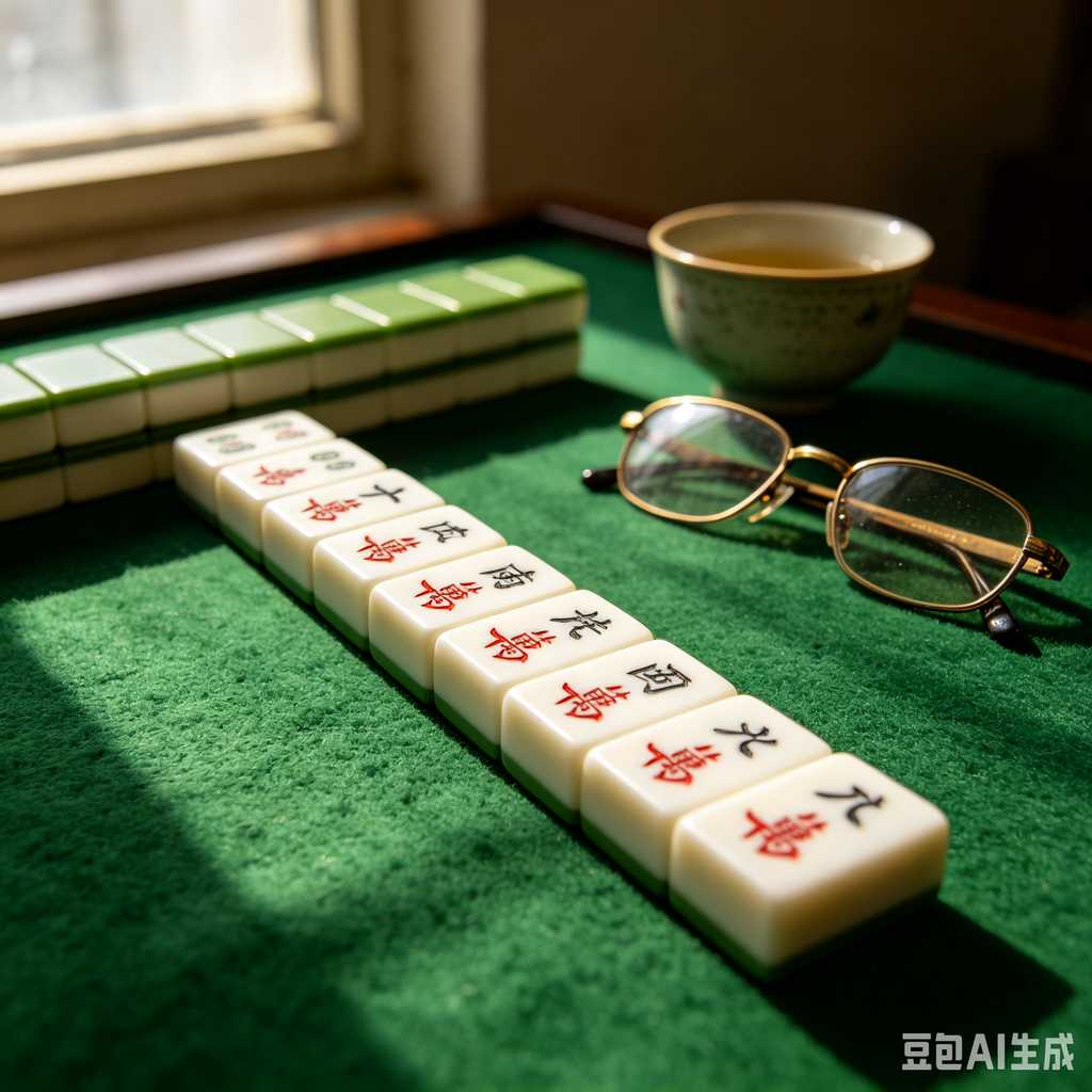 antique style mahjong set